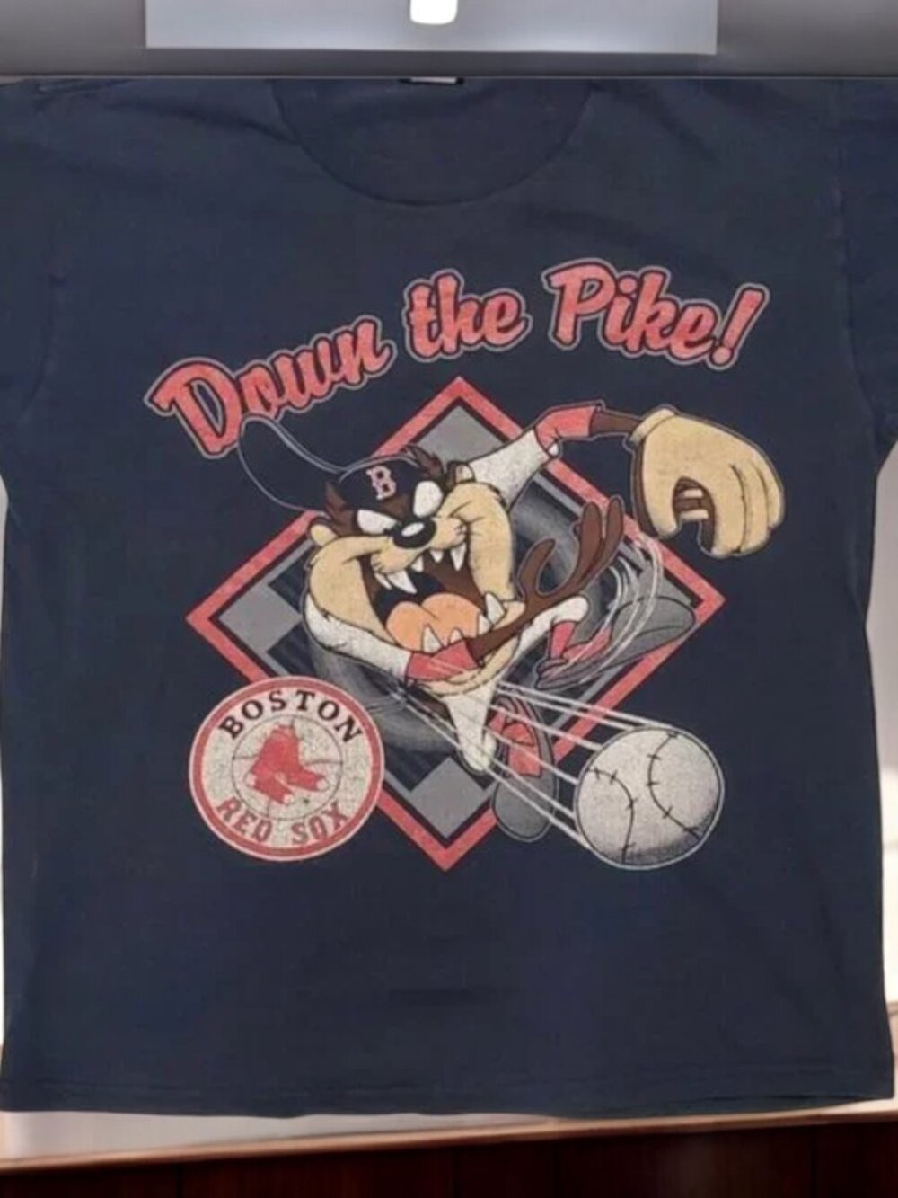 Vintage MLB 1994 Boston Red Sox Looney Tunes Taz Shirt, Boston Red Sox Tee